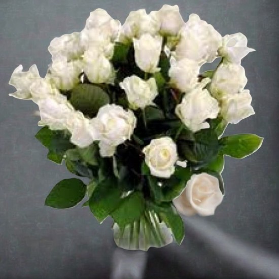 Μπουκέτο ΜΕ λευκά τριαντάφυλλα ΕΚΟΥΑΔΟΡ 